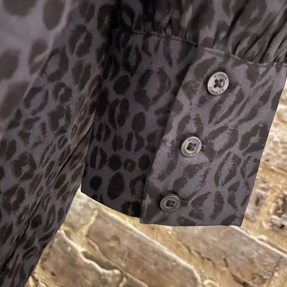 Kirna Zabete for Target Black & Gray Patterned Sheer Dress Size XL (BNWOT) - Picture 5 of 11